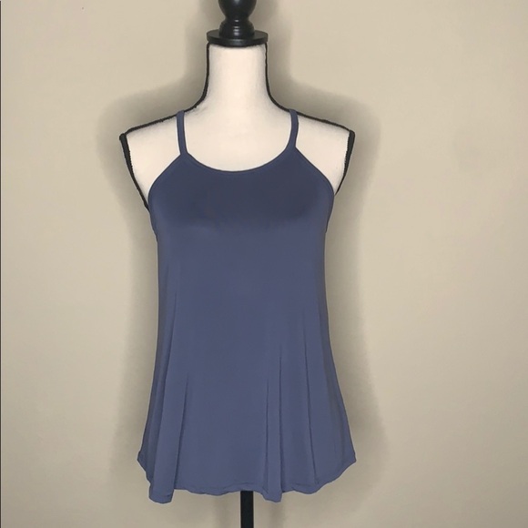 Enough about me.. Blue tank top - Picture 1 of 4